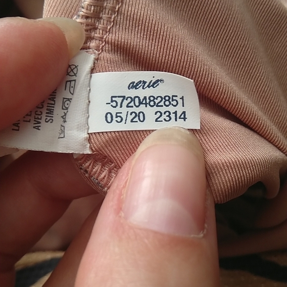 Aerie Pique Animal Print Wrap One Piece Swimsuit sz XXL - Picture 6 of 9